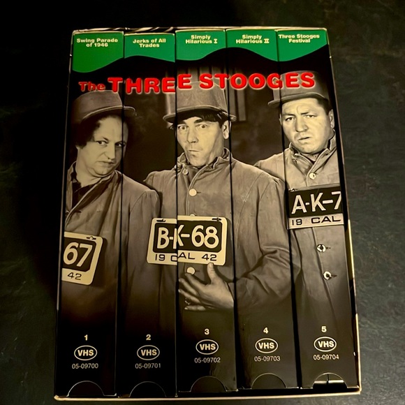 The Three Stooges Collector 5 Series VHS Tapes Box Set - Picture 3 of 6